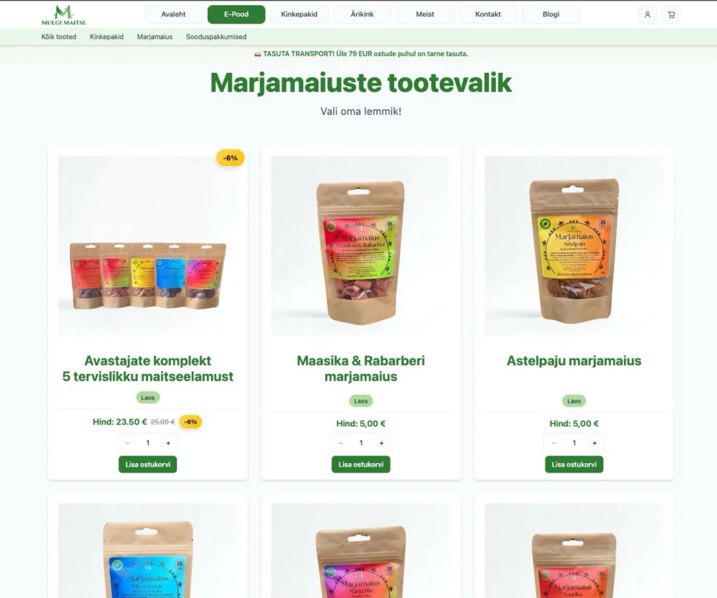 Mulgi_Maitse_veebipood_e-pood